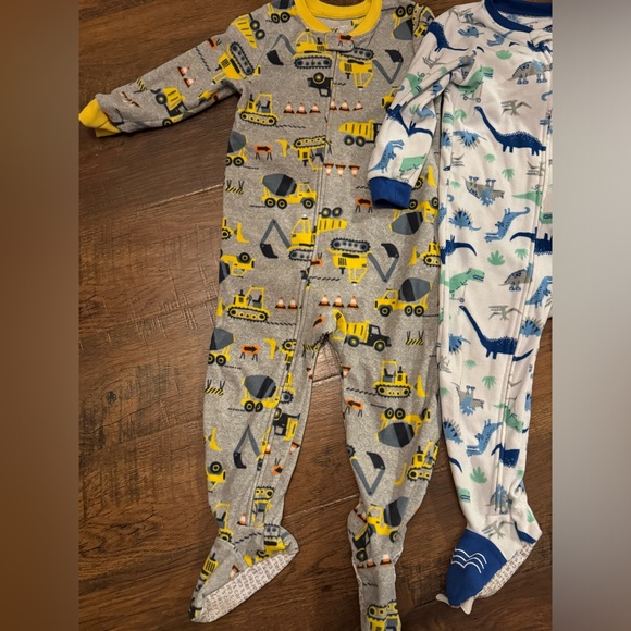 3 pairs Carter footed pjs 3t - Picture 4 of 5